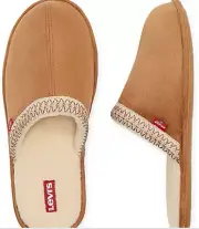 Levi's Mens Milton 2 Microsuede Comfort Memory Foam Rubber Sole Scuff Slipper