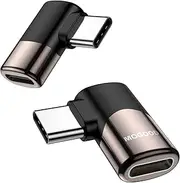 MOGOOD USB C 90 Degree Adapter C Male to C Female USB C Extender Right Angle USB c Adapter Type-C Data Transmission PD100W Fast Charging and 8K@60Hz Video Pass Through，for steam Deck Accessories