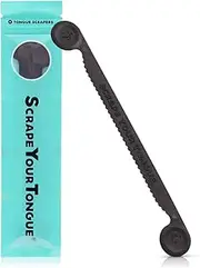 ScrapeYourTongue - #1 Daily Tongue Scraper for Oral Health. 100% Recyclable, Reusable, and Gag Proof Tongue Cleaner (4 Count (Pack of 1))