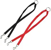 Leadigol 2PCS Dog Leash, Double Dog Leash, Dual Double Dog Splitter Lead, Two Dog Lead Splitter, Durable Walker Trainer Leash, Nylon Two Way Double Dog Leash