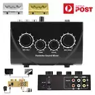 Karaoke Audio Mixer Amplifier Sound Card Mini Portable Stereo Live Home System