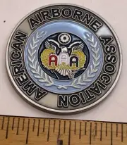 Original Colonel Weber AMERICAN AIRBORNE ASSOCIATION AAA 1.5” Challenge Coin
