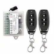 2pcs DC 8V 12V 24V 36V Motor Remote Control, Switch For Control Linear Actuator, 433Mhz 10A Motor Forward Reverse Relay Switch (Latched Mode) M01