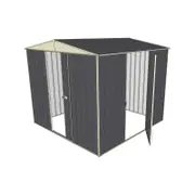 Build-a-Shed 2.3 x 2.3 x 2.3m Front Gable Dual Door Shed - Grey