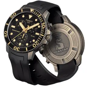 【TISSOT 天梭 官方授權】Seastar 海星300米潛水石英錶 男錶 手錶 母親節 禮物(T1204173705101)