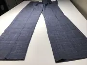 Michael Strahan- Mens Navy Blue Pattern Dress Pants- Size 38 X 32