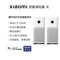 在飛比找momo購物網優惠-【小米】雙機組 Xiaomi 空氣淨化器 4/AC-M16-