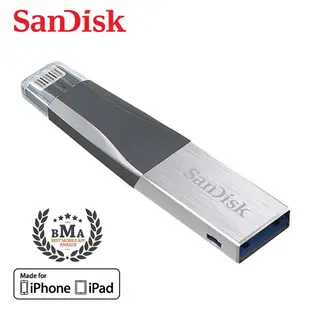 SanDisk 128G iXpand mini 隨身碟 iPhone/iPad 適用儲存裝置OTG最大擴充 廠商直送