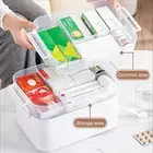 Secure Pill Storage Container Bpa-free Medicine Capacity Multi-layer Box
