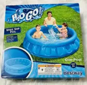 Kids Swimming Pool Bestway H2O GO Pink Space Ship Inflatable Girls Kiddie Wading