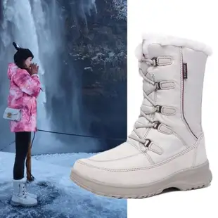戶外雪地靴女防滑防水保暖滑雪鞋女東北大碼棉鞋旅游登山雪鄉裝備