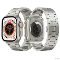 在飛比找樂天市場購物網優惠-鋼鐵俠不鏽鋼錶帶 機械錶男生 適用於Apple Watch 