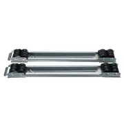 Adjustable Trolley Roller Stand Universal Washing Machine Heavy Appliance Wheel Silver