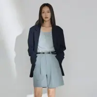 在飛比找momo購物網優惠-【Line-up wears】現貨-撞色內裡質感藍西裝外套(