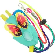 Totority 1 Set Parrot Flight Suit with Leash Cute Bird Diaper Clothes for Parrots Lovebirds Cockatoos Durable Lightweight Bird Supplies Easy to Clean and Wear