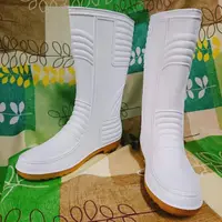 在飛比找蝦皮購物優惠-日日新全長雨鞋 長雨鞋 白雨鞋 (白)