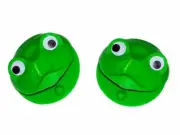 Mano Percussion Green Frog Face ABS Castanets