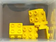 LEGO Parts - Yellow Bracket 1 x 2 2 x 2 - No 44728 - QTY 5