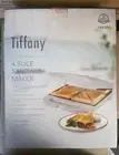 Tiffany 1500w Non Stick 4 Slice White Electric Sandwich Press Maker Bread/jaffle
