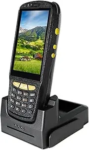 2D Terminal Scanner, 4.0 Inch Touch Screen, Android 7.1 OS Industrial PDA, 4G LTE WiFi Bluetooth NFC13.56MHz, for Warehouse Manufacturing Inventory (Size : Charging Set)