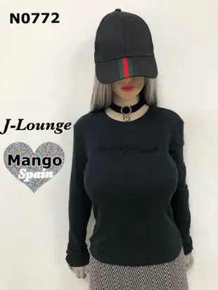 N0772 全新Mango純棉長袖圓領T恤美式休閒運動外出上衣tee top J-Lounge