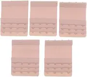 P Prettyia 5Pack Bra Extender Strap 4Hook 3Rows Replacement Elastic Extension