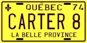 Gary Carter Montreal Expos Rookie 1974 License plate