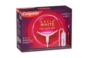 Colgate Optic White FlexLight LED Whitening Kit, At Home Whitening Indigo Device & Whitening Pen, 30 Treatments