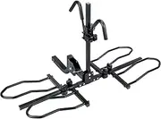 2-Bike Rack Hitch Mount Platform - Bike Racks for Bikes, Electric eBikes, Fat Tire, Road Bikes and MTB, Tilting Folding E-Bike Rack for Trailer Car SUV Pickup Truck RV Camper - 2 inch Receiver