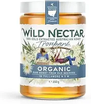Wild Nectar Organic Ironbark Honey Jar 350 g
