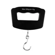 Hod Health And Home Mini Hand Held Plastic 50Kg Lcd Digital Fishing Hanging Electronic Pocket Hook Weight Luggage Black Kitchen Scales