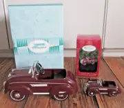 NEW Hallmark Kiddie Car Classics 1937 Steelcraft Airflow Murray + Ornament 9024