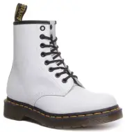 Dr Martens 1460 Smooth Women Lace Up Leather Womens Boot In White UK 3 - 8