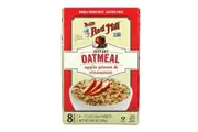 Bob's Red Mill, Instant Oatmeal Packets, Apple Pieces & Cinnamon, 8 Packets, 1.23 oz (35 g) Each