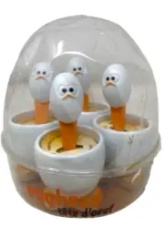 Egghead Cups And Spoons 4 Pack new unopened aged package Chicken Egg Funny