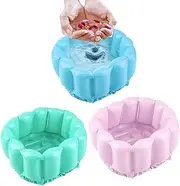 COMPANY LILI Foot Feet Soak Bath Inflatable Basin Wash Spa Home Use Pedicure Care Relax Household Foot Barrel Massage Inflatable Foot Bath