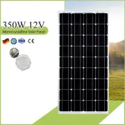 12V 350W Solar Panel Mono Home Generator Caravan Camping Charger Power 350watt