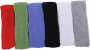 [Toddmomy] 6pcs Children' Headband Elastic Sweatbands Elastic Yoga Headbands Hair Band for Men Kid Hair Ties Kids Basketball Mens Turban Hair Rope Soft Polyester Cotton Man