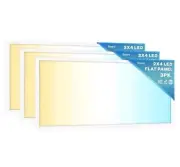 Sunco 3 Pack 2x4 LED Flat Panel Light Fixture Selectable Color Temperature...