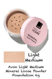Avon Light Medium Mineral Loose Powder Foundation 6g