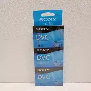Sony DVC Digital Video Cassette Tape Mini DV 60 Minutes DVM60PRR Pack Of 3