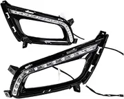 2pcs Car LED Daytime Running Lights For Kia K5 Optima 2011-2014 DRL Fog Lamp Xenon White day light(B-White)