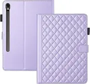 Nexue Case for Samsung Galaxy Tab S9 FE 5G 10.9 Inch/Galaxy Tab S9 11 Inch 2023, Multi-Angle Viewing Protective Cover with Pocket/Kickstand and Pencil Holder (Purple)