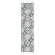 Cottage 543 Pebble in Grey & Cream Runner Rug