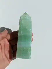 Pistachio Calcite Tower Natural High Grade Crystal T041