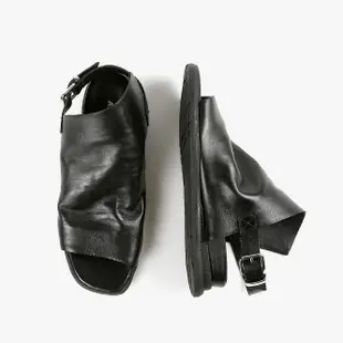 【ALL BLACK】Cover Up Softy Sandal 鞣革後條帶魚口涼鞋(2色)24-2602