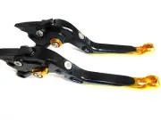 HONDA CBR600RR 2007-2019 BRAKE & CLUTCH LEVER SET ADJUSTABLE FOLDING RACE TS80