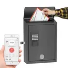 Mailbox with Electronic Lock, Wall Mount Locking MailBoxes for House, Metal S...