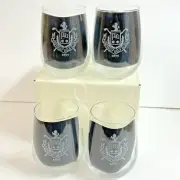 Detroit Golf Club Glasses Set Of 4 Highball Rocks Drink Glass Etched Logo