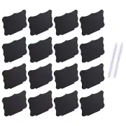 16Pcs Plastic Basket Bin Label Clip on Removable Label Kitchen Pantry8664